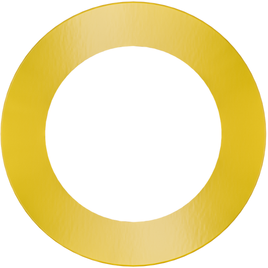 5" Round Slim Yellow Cover
