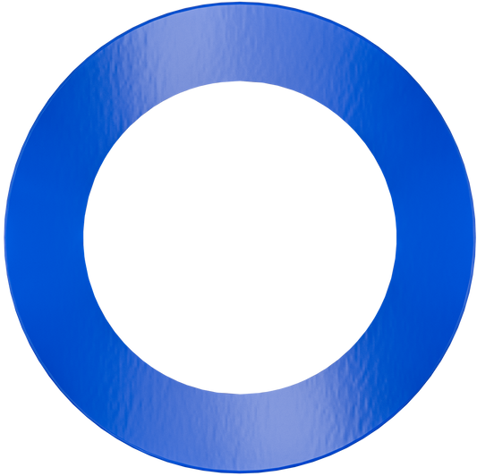 5" Round Slim Blue Cover