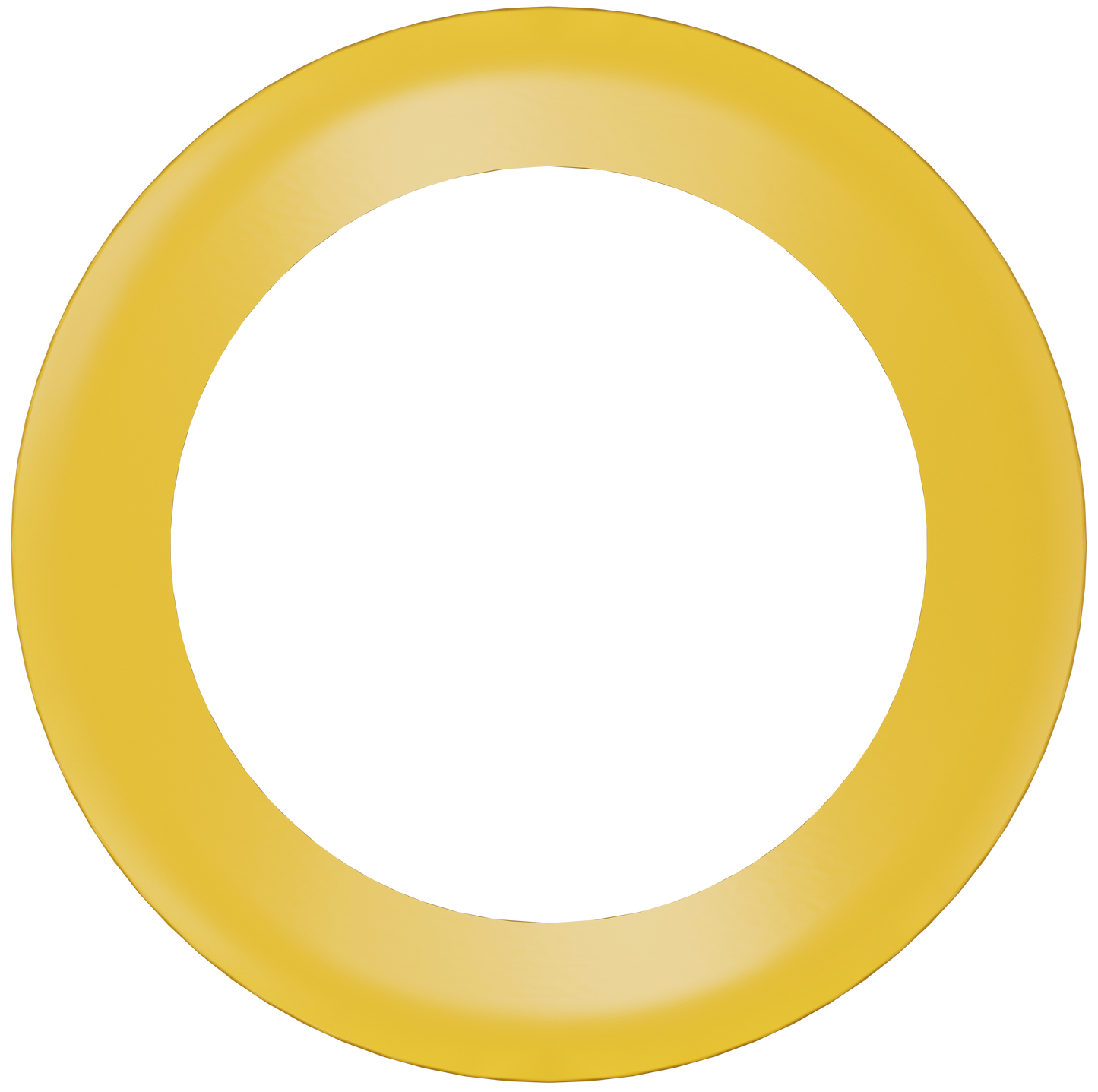 6" Round Slim Yellow Cover