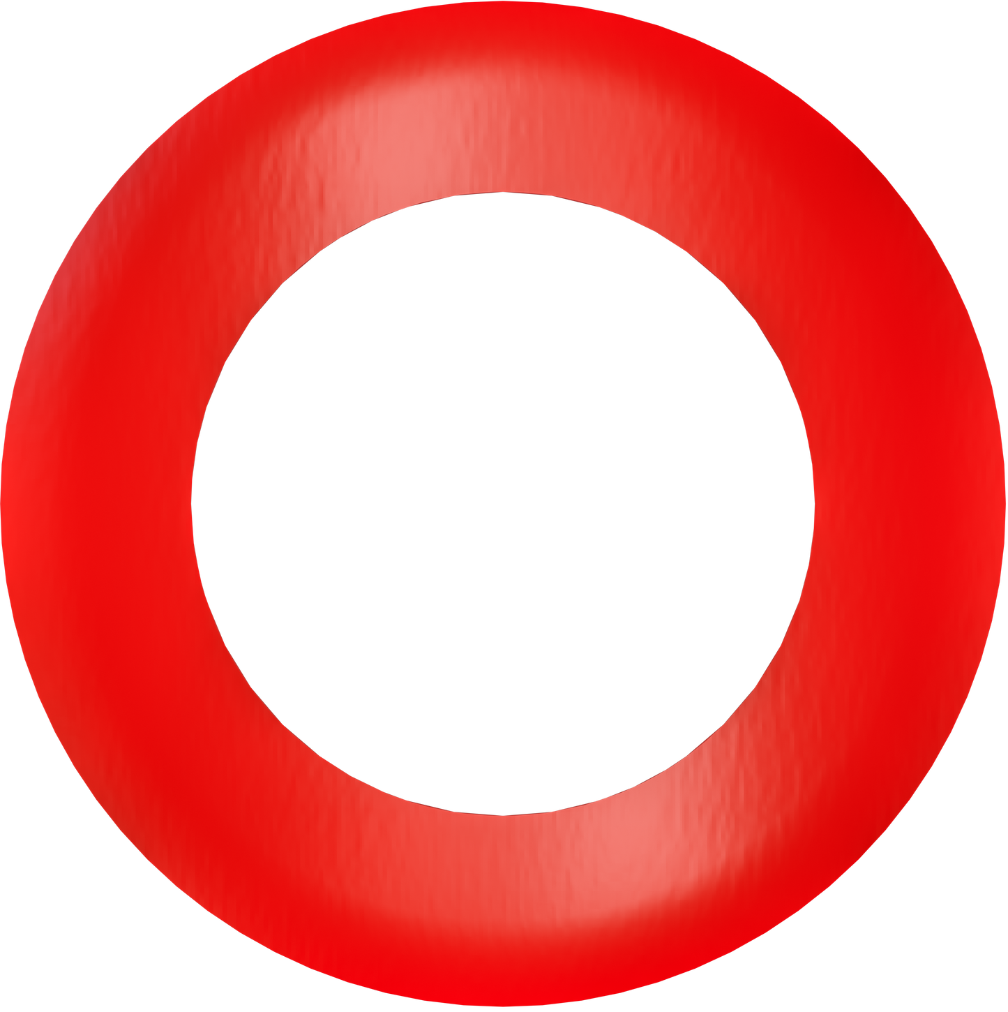 3" Round Slim Red Cover