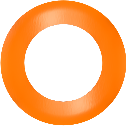 3" Round Slim Orange Cover