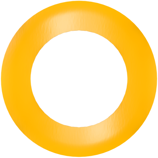 3" Round Slim Yellow Cover