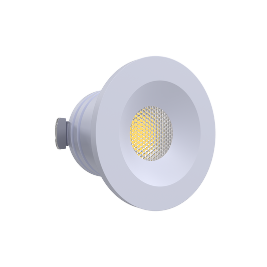 1 Inch White Puck Light 24V 22K