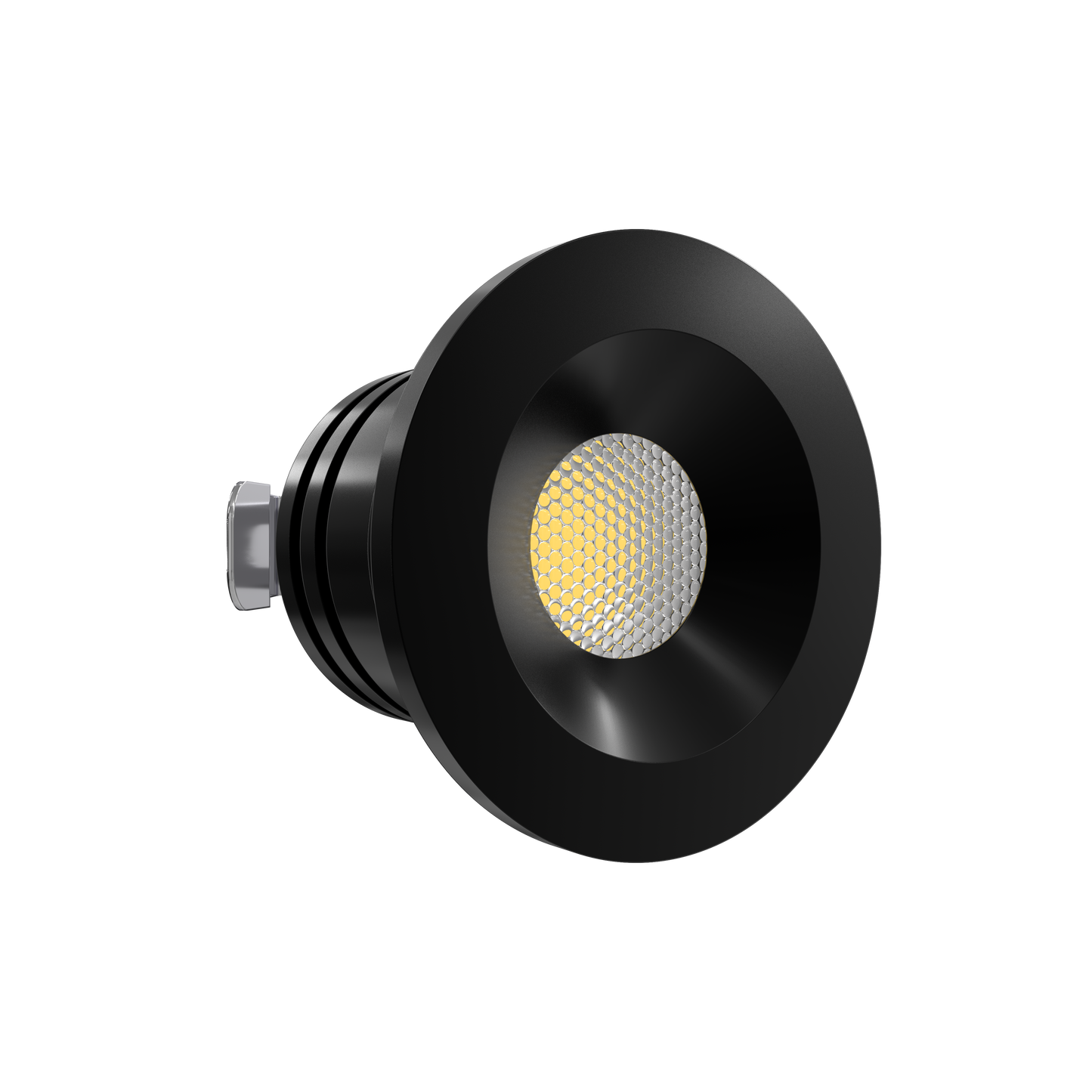 1 Inch Black Puck Light 24V 22K