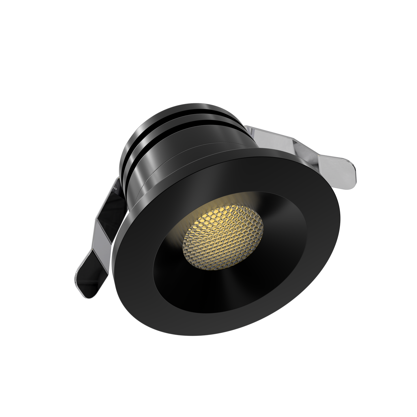 1 Inch Black Puck Light 24V 22K