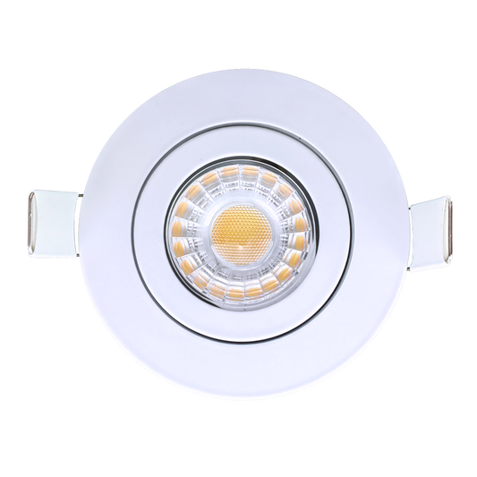 3” Round Floating Gimbal White