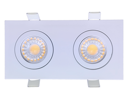 3" double head multiple floating gimbal White