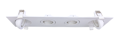 3" Four head multiple floating gimbal White