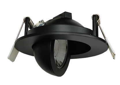 3” Round Floating Gimbal Black