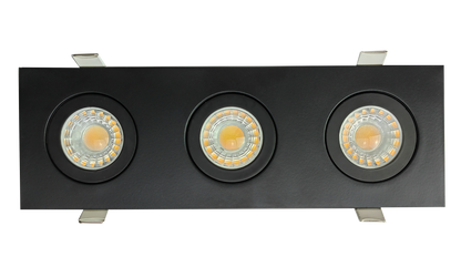 3" Triple head multiple floating gimbal White