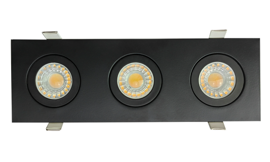 3" Triple head multiple floating gimbal White