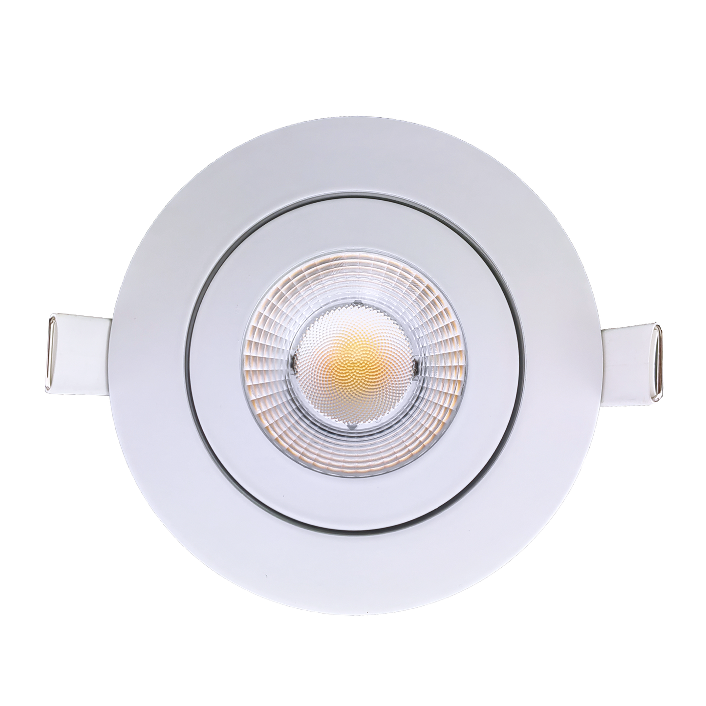 3.5” Round Floating Gimbal White