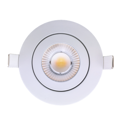 3.5” Round Floating Gimbal White