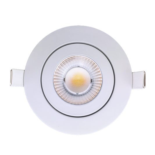 3.5” Round Floating Gimbal White