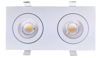 3.5" double head multiple floating gimbal White