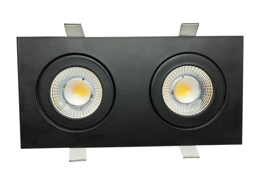 3.5" double head multiple floating gimbal White