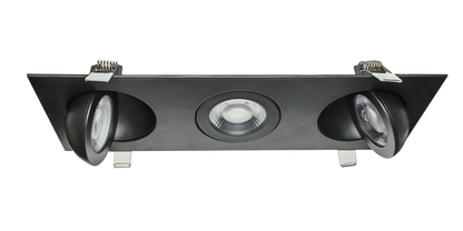 3.5" Triple head multiple floating gimbal White