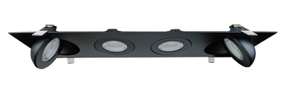 3.5" Four head multiple floating gimbal White