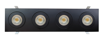 3.5" Four head multiple floating gimbal White