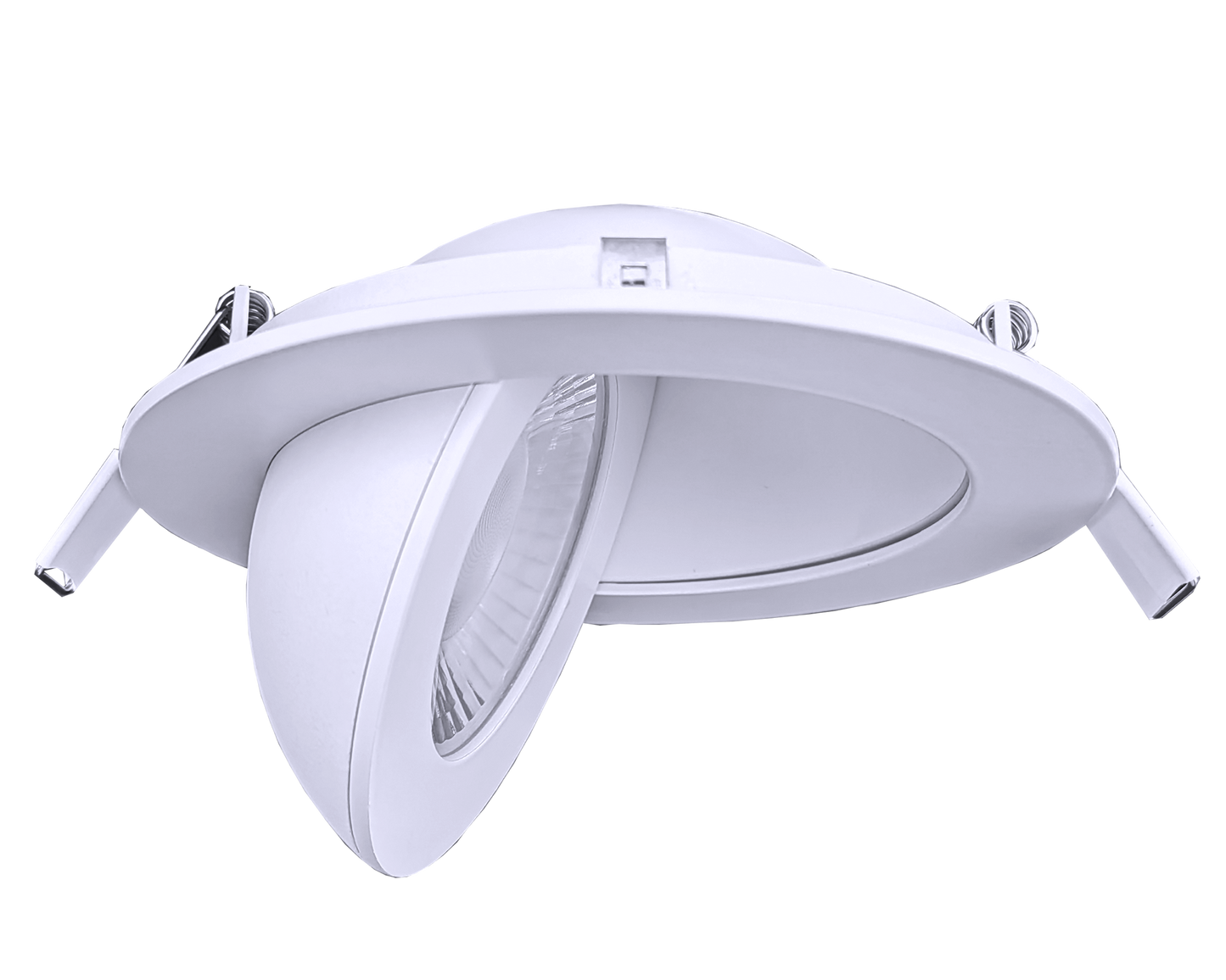 4” Round Floating Gimbal White