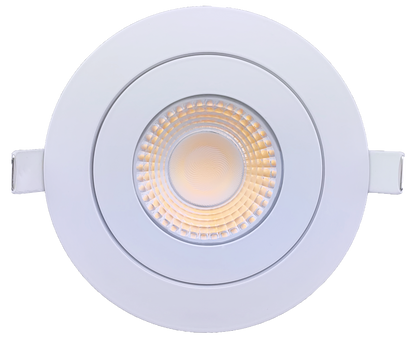 4” Round Floating Gimbal White