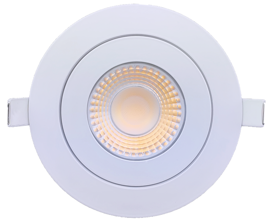4” Round Floating Gimbal White