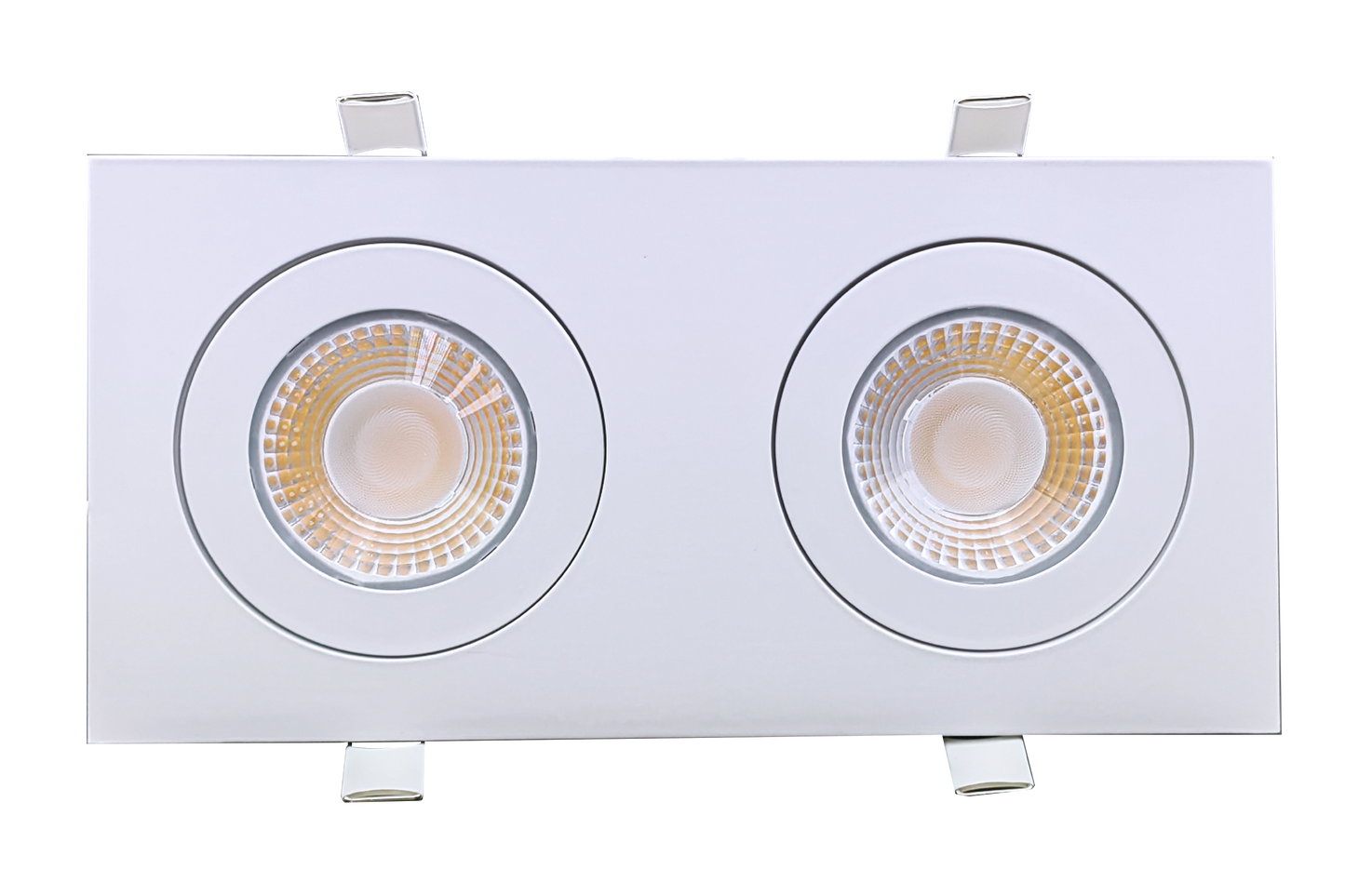 4" double head multiple floating gimbal White
