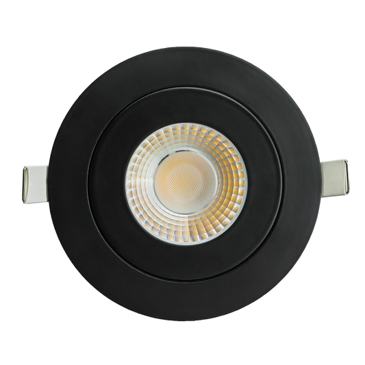 4” Round Floating Gimbal Black