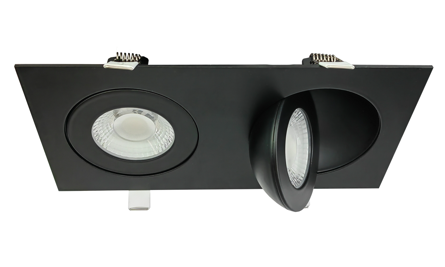 4" double head multiple floating gimbal White