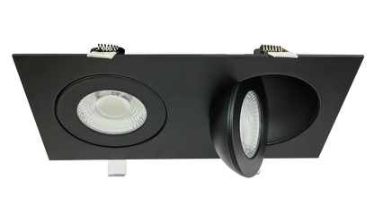 4" double head multiple floating gimbal White