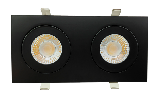 4" double head multiple floating gimbal White