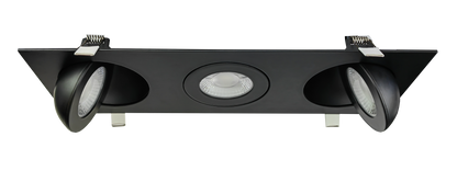 4" Triple head multiple floating gimbal White