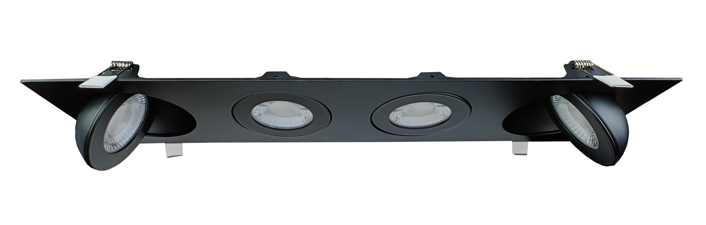 4" Four head multiple floating gimbal White