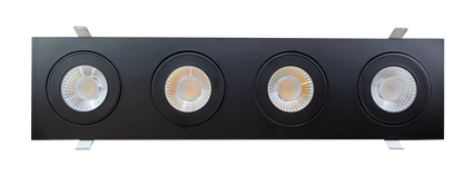 4" Four head multiple floating gimbal White