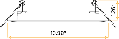 12" Round Flushed slim