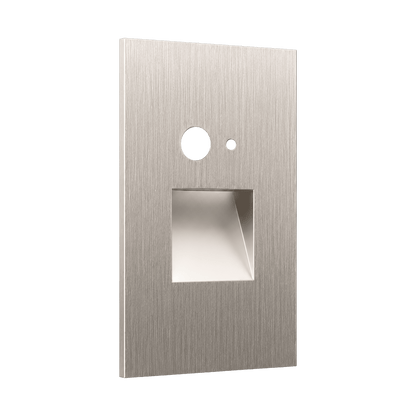 Vertical Step light MS+PC Brushed Nickel Cover