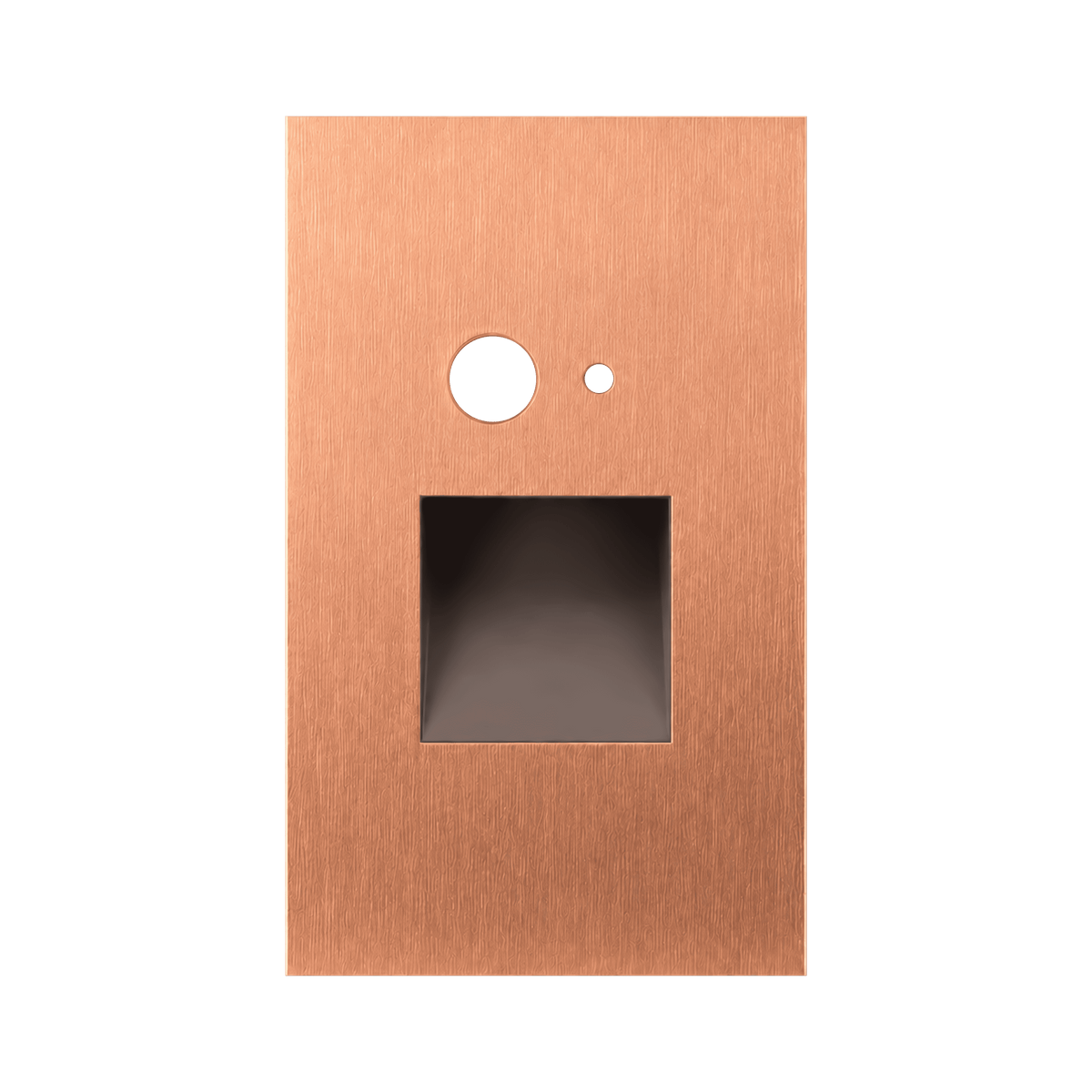 Vertical Step light MS+PC Brushed Copper Cover