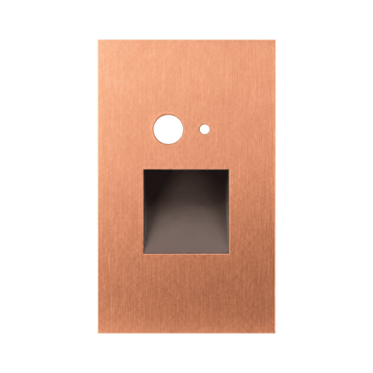Vertical Step light MS+PC Brushed Copper Cover