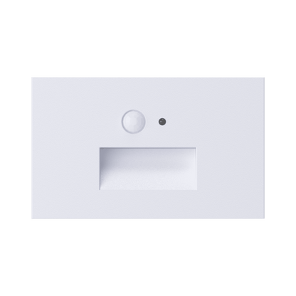 Horizontal Step Light Motion sensor + Photo cell (White)