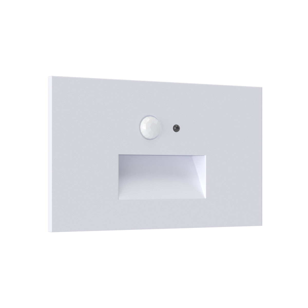 Horizontal Step Light Motion sensor + Photo cell (White)
