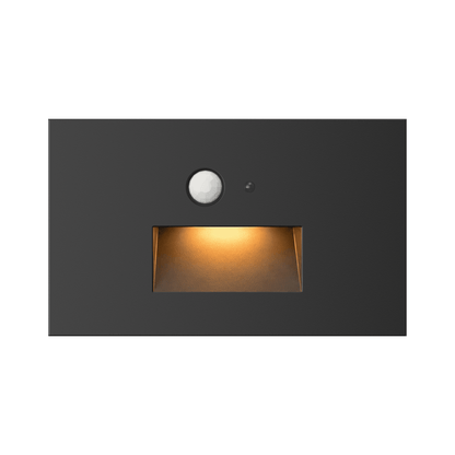 Horizontal Step Light Motion sensor + Photo cell (Black)