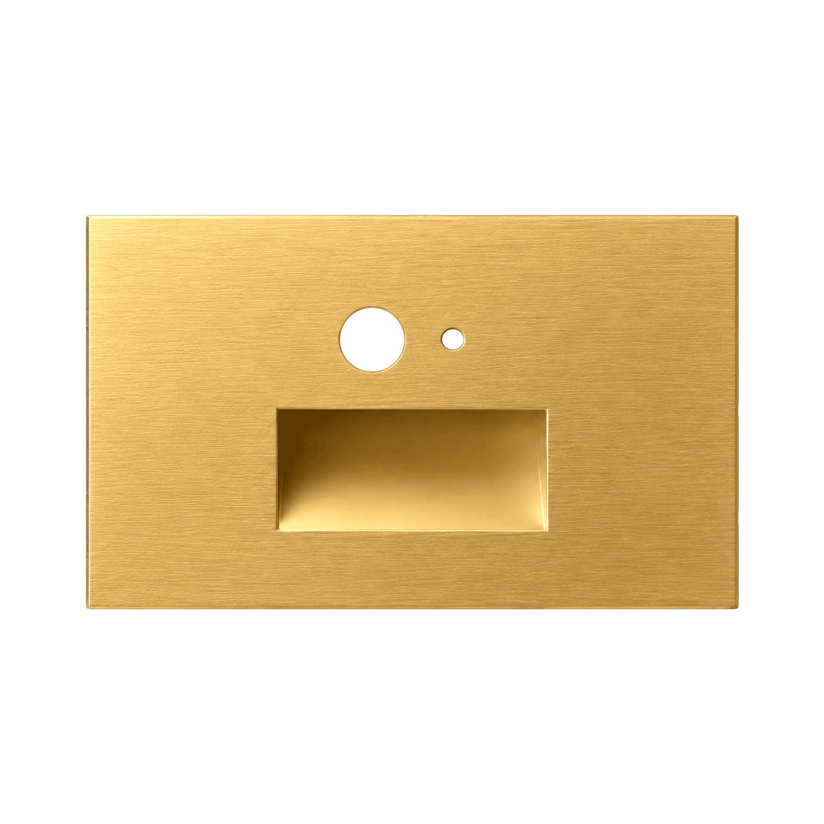 Horizontal Step light MS+PC Brushed Brass Cover