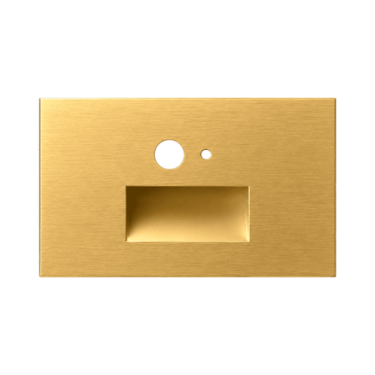 Horizontal Step light MS+PC Brushed Brass Cover