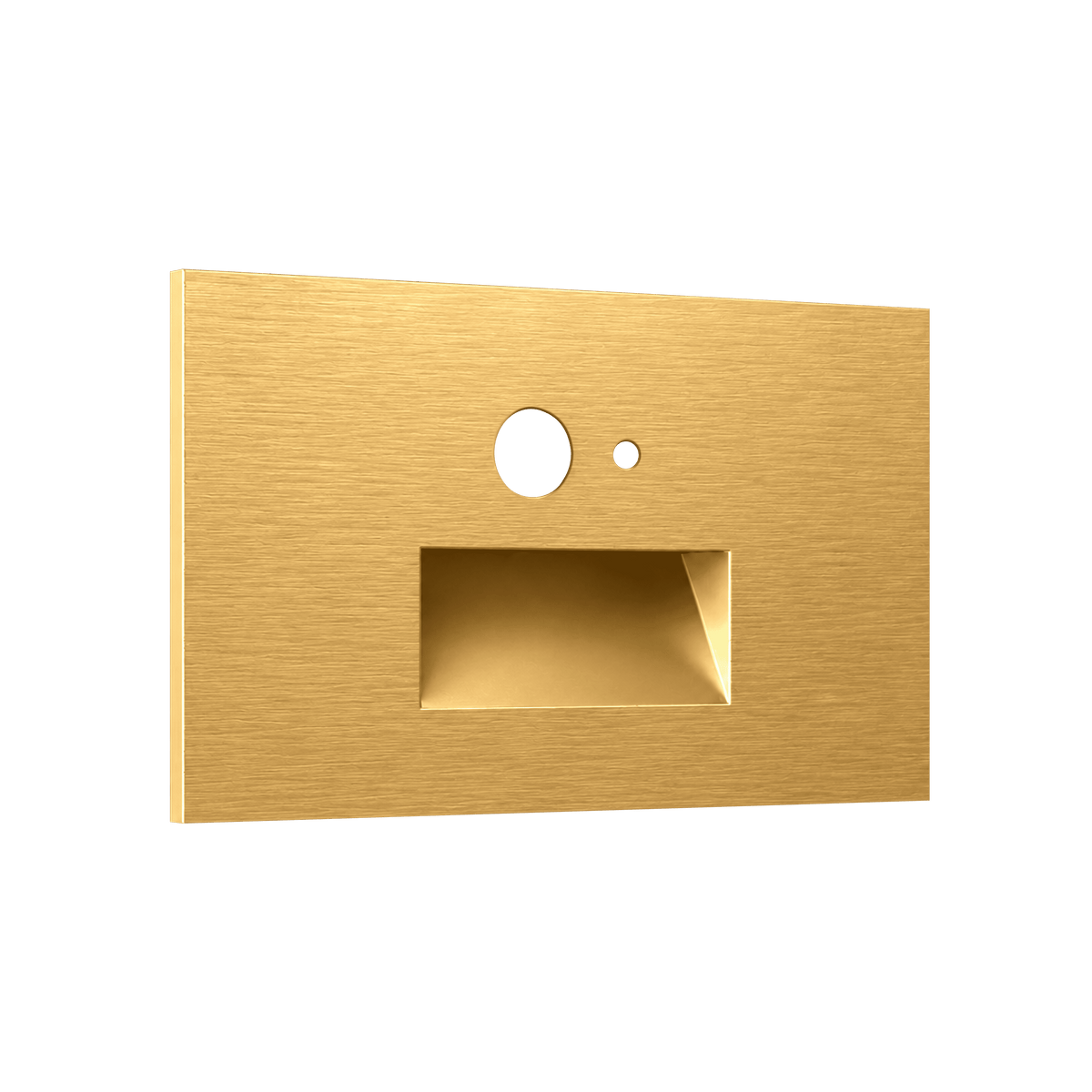 Horizontal Step light MS+PC Brushed Brass Cover