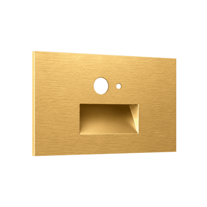 Horizontal Step light MS+PC Brushed Brass Cover