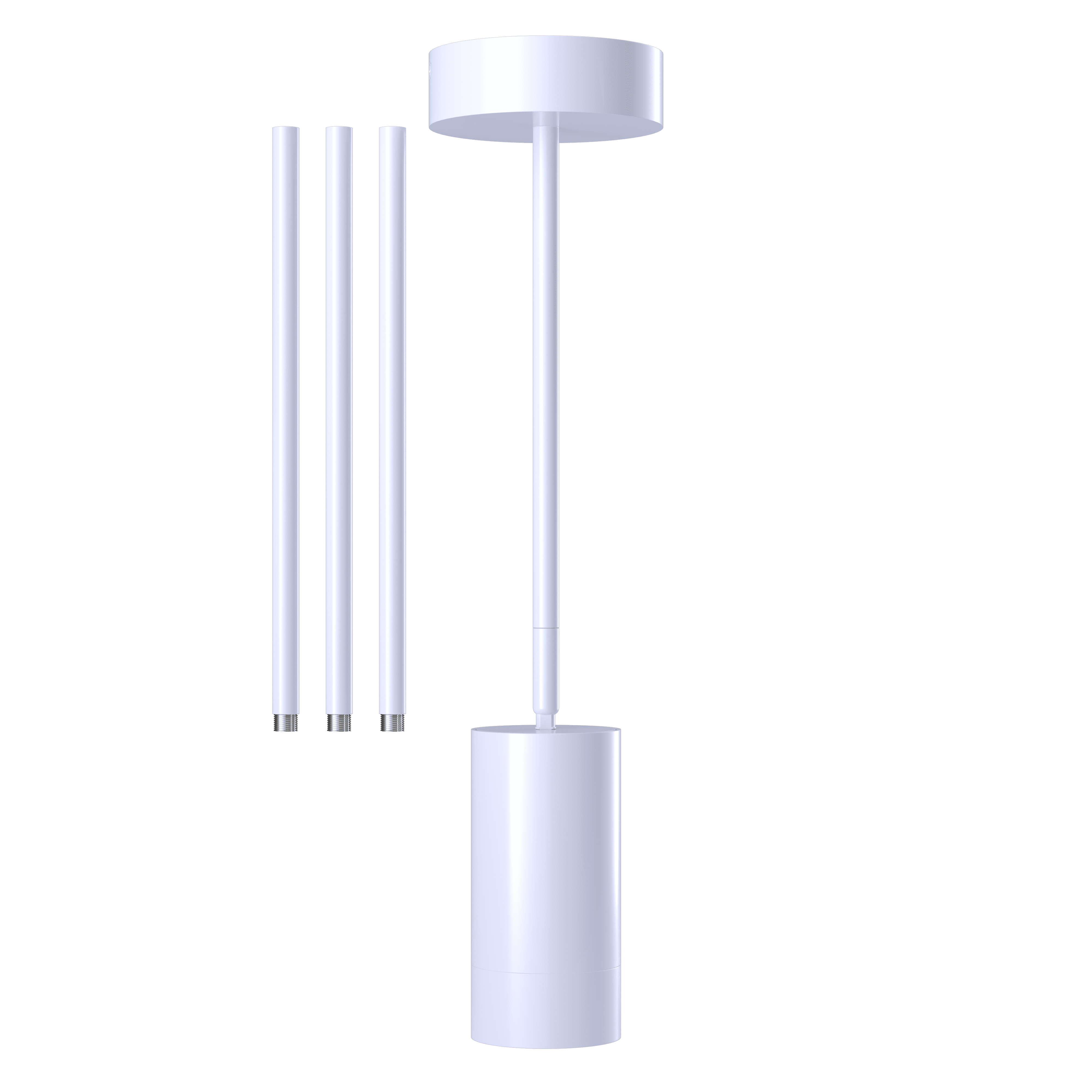 3 inch Round Universal Cylinder (White) – Goodlite
