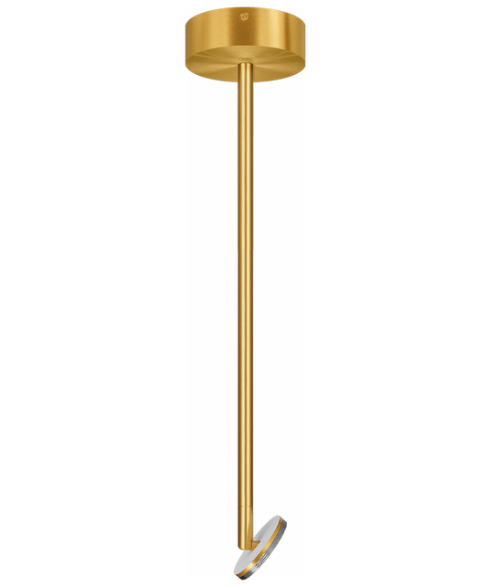 3 Inch Surface Mount Adjustable Stem Pendant  (Brushed Brass)