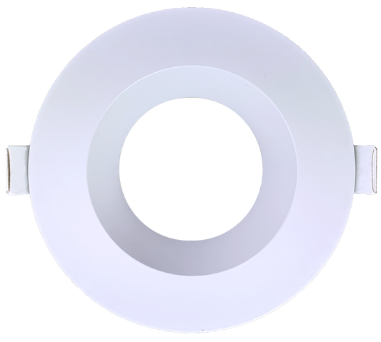 4 Inch White Round Trim G2