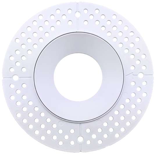 4 Inch White Round Trimless Kit