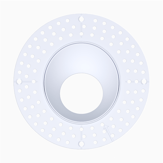4 Inch White Wall Wash Round Trimless
